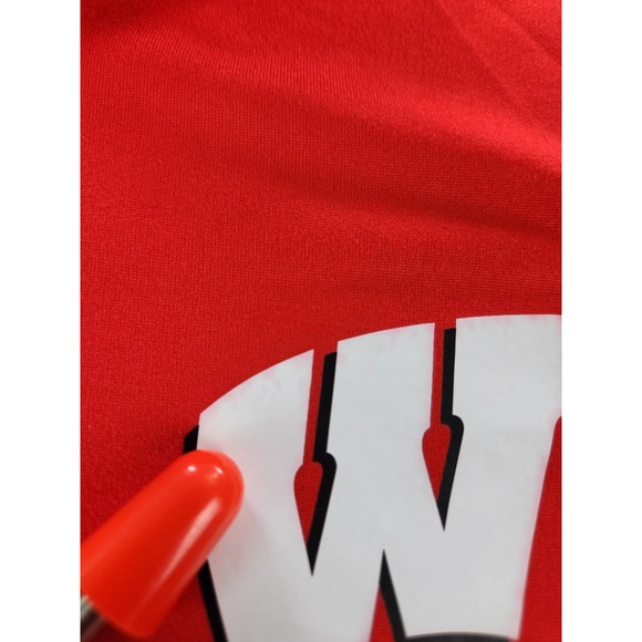 NEW Wisconsin‎ Badgers Polo Shirt Football University Logo Red Mens XL - Picture 12 of 13